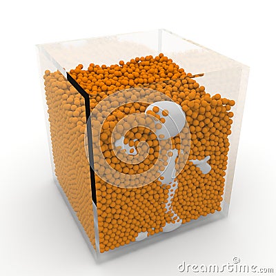 Sea of â€‹â€‹balls Stock Photo